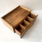 Caja de almacenamiento personalizada del juego de té de la caja del cajón de la caja de almacenamiento del café de madera del Acacia