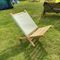 Silla relajante portátil plegable de madera de haya, silla de Camping para terraza, jardín, patio trasero y césped, hoguera (haya)