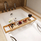 Bandeja Caddy para bañera de baño, venta al por mayor directa de fábrica, con soporte para libros y vinos