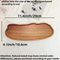 Bandejas para servir de madera de acacia Incha de 11,9x4,1 para decoración del hogar, comida y embutidos