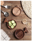 Bandeja/platos para servir de madera de acacia con forma de animal para salsa, refrigerio y sushi.
