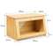 Contenedor de almacenamiento de pan de bambú visible para cocina