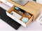 Soporte vertical de bambú para monitor, soporte vertical para ordenador portátil, para apartamentos, oficina, uso doméstico