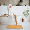 Alfombra de baño de bambú antideslizante resistente y gruesa para ducha de lujo