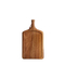 Bandeja de servicio de tablero de madera de acacia con forma de paleta natural con asa