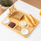 Tabla de cortar de madera de Acacia personalizada, tabla de queso y juego de cuchillos para cocina