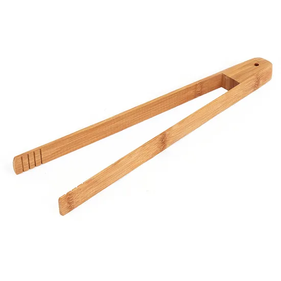 Pinzas de ensalada de cuchara de tenedor de bambú para cocina