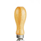 Cuchillo Media Luna y Tabla de Madera de Bambú de 20 Cm con Picador de Hierbas de Acero de Doble Hoja