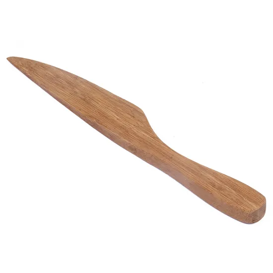 Cuchillo de pan de bambú hecho a mano