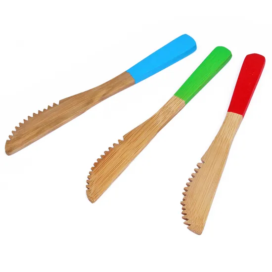 Personalice el cuchillo de bambú para bebés para acampar