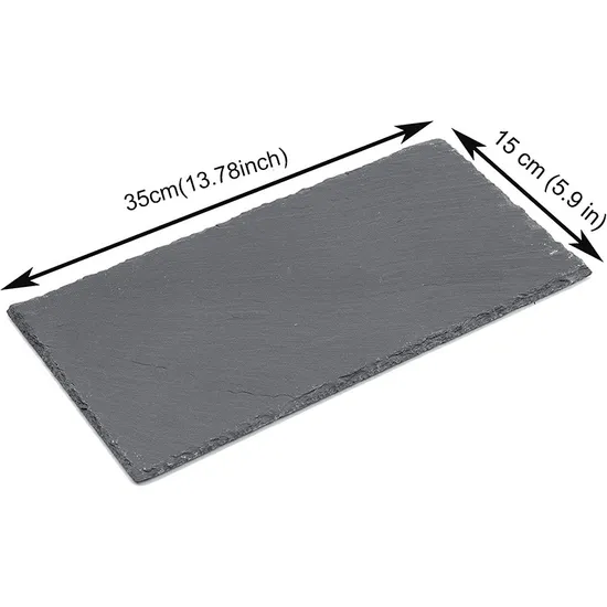 Tabla de cortar queso de pizarra rectangular para restaurante