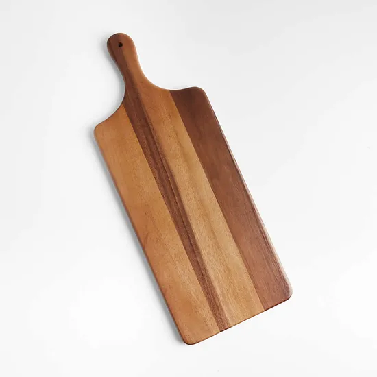 Tabla de servir de madera con forma de paleta para pan/embutidos/queso