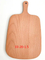 Tabla de cortar de madera de haya con forma de Padde, tabla para servir, tabla de cortar con mango