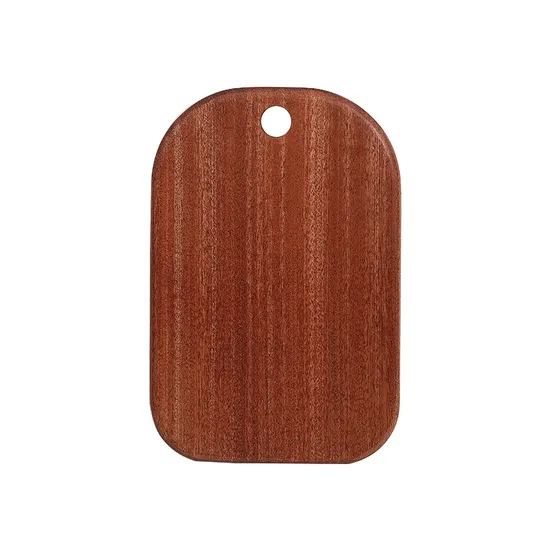 Productos de cocina Juego de 3 tablas de cortar de madera de ébano con orificio para colgar