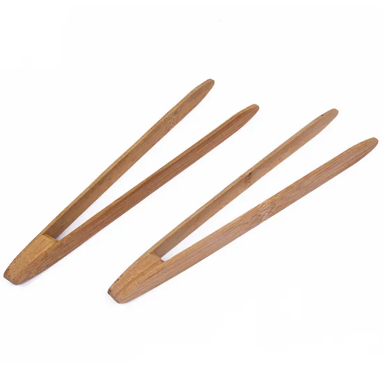 Pinzas de Madera de Bambú para Charcutería, Tostadora, Alimentación y Cocina