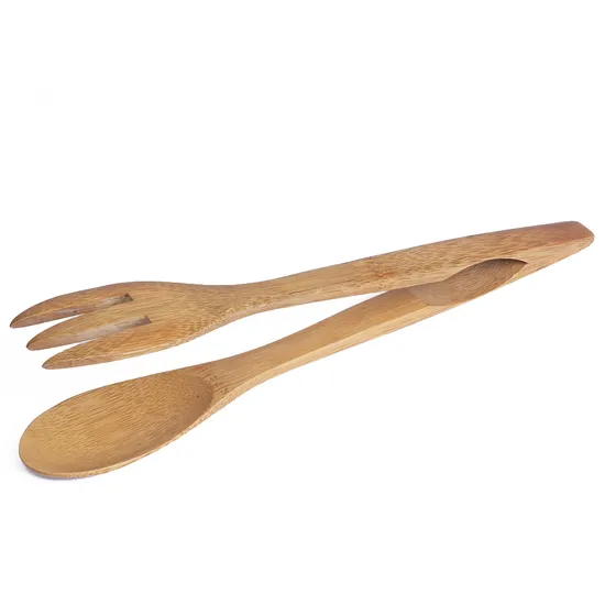 Pinzas de bambú multiusos para tostadas, cocina y cocina.