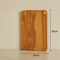 Tabla de cortar rectangular reversible de madera de olivo con ranura profunda para jugo