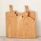 Tabla de cortar de madera de roble rectangular orgánica para cocina