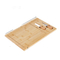 Tabla de cortar de bambú maciza amigable para queso con 2 cuchillos para queso fabricados en la fábrica de Fujian