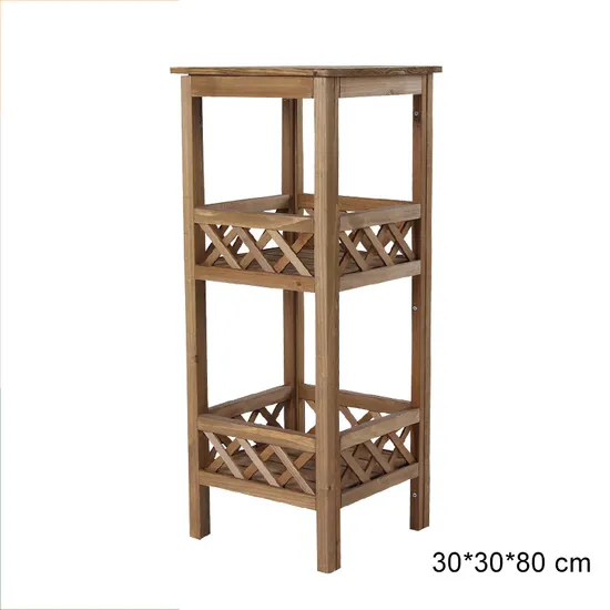 Soporte de almacenamiento multicapa para jardín, estante de exhibición, soporte de madera para plantas para balcón, pasillo y jardín
