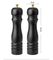 Molinillo de pimienta de madera pintado de PU negro de 8 pulgadas Molinillo de sal marina