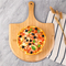 Tabla de servir para cortar pizza de bambú de 15,7x11,2 pulgadas