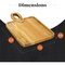 Tabla de cortar rectangular para charcutería de madera de acacia con mango