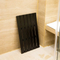 Alfombra grande de bambú de color negro para baño