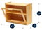 Caja de almacenamiento de pan y pastelería de bambú rectangular transparente para snack