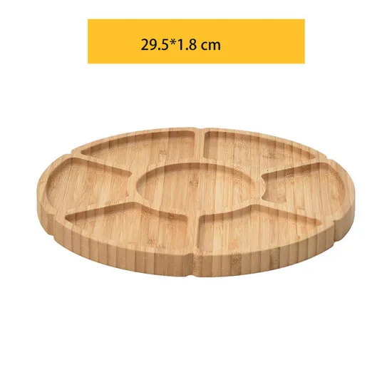 Cuencos y platos de madera de bambú ecológicos para aperitivos de la fábrica de Fujian