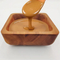Venta al por mayor Cuencos de salsa de madera de acacia cuadrados Platos de salsa