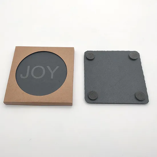 Posavasos de pizarra personalizados funcionales de fabricación en fábrica de Fujian para regalos
