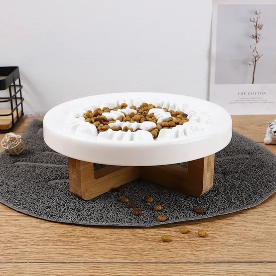 Cuenco de alimentación de cerámica para gatos y perros, cuenco de comida, plato para mascotas para gatitos y cachorros pequeños
