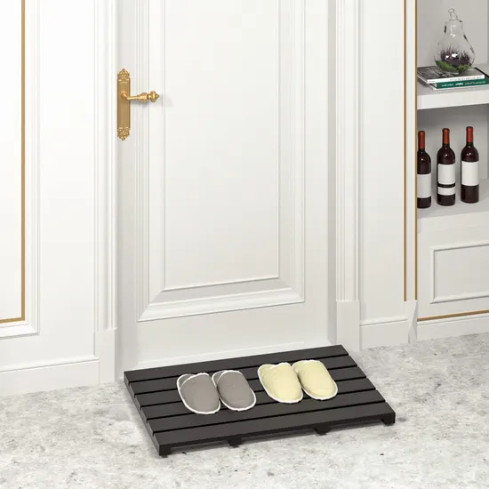 Alfombrilla de ducha de bambú antideslizante, alfombrilla de baño para relajación en SPA