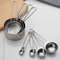 Juego de cucharas medidoras de acero inoxidable de primera calidad para cocinar y hornear con precisión