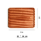 Vajilla para el hogar, bandeja de madera de ébano rectangular para servir, para té/filete