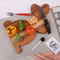 Tablas de cortar de madera personalizadas con forma de conejito y tablas para servir embutidos