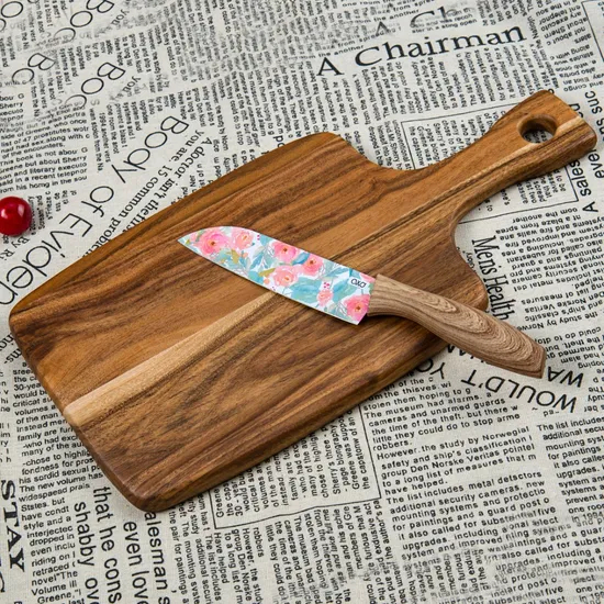 Tablero de madera para servir alimentos para entretenimiento