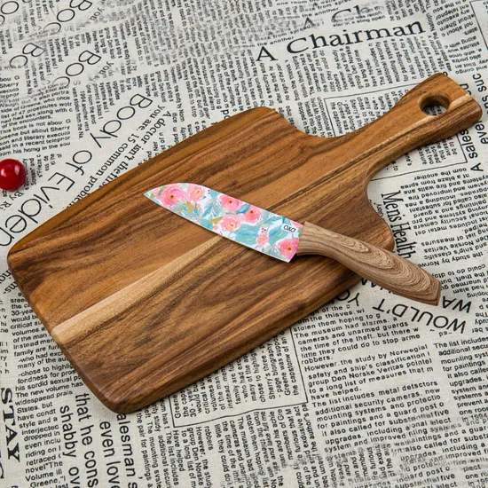 Tablero de madera para servir alimentos para entretenimiento
