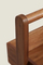 Versátil estante de almacenamiento de madera de acacia de 4 niveles para baño y sala de estar