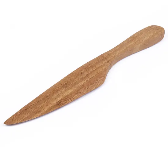 Cuchillo de pan de bambú hecho a mano
