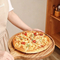 Juego de 3 bandejas redondas de madera para servir pizza con asa