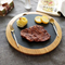 Fuente de queso de pizarra con forma de piña para carne/fruta/sushi