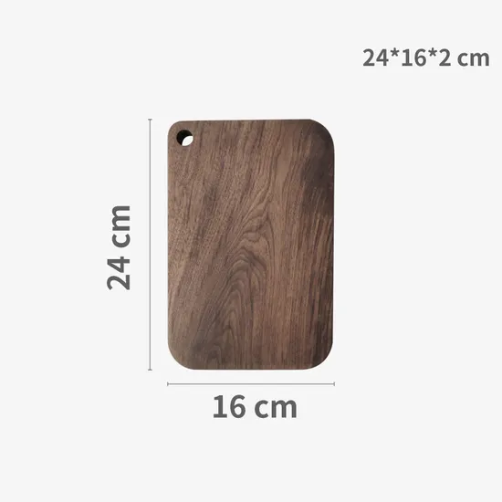 Tabla de cortar caliente del sushi de la tabla de cortar de la nuez negra de la forma irregular de la venta