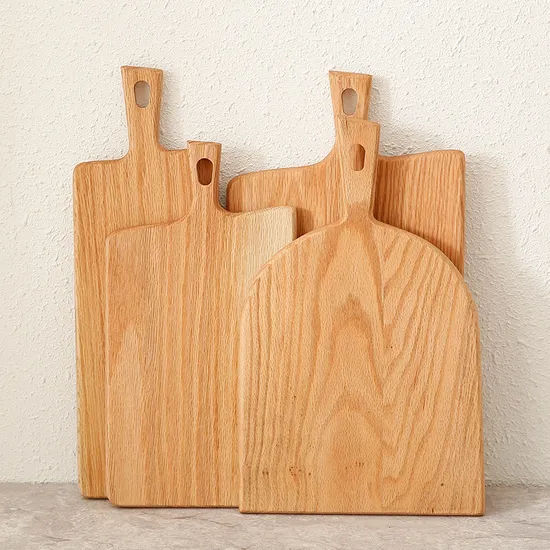 Tablero de servicio de tabla de cortar de cocina de madera de roble personalizado de fábrica al por mayor