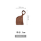 Juego de 2 tablas para servir de madera maciza de nogal