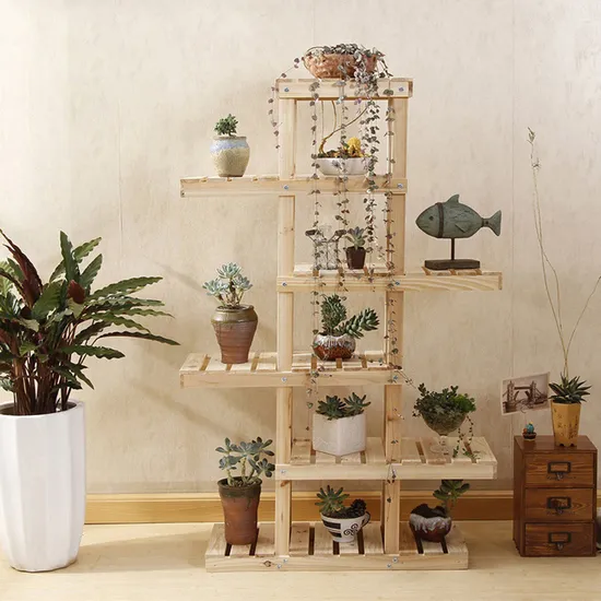 arriba - Abajo e izquierda - Mesa de seis capas apilada a la derecha - Mini estante superior para flores para plantas suculentas