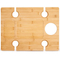 Mesa de picnic de bambú rectangular plegable para vino para exteriores