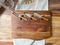 Bandeja grande dividida de madera para embutidos, platos para aperitivos, 19x11,5 pulgadas, bandeja para servir con asas para fiesta