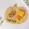 Tabla de cortar de bambú con forma de calabaza para queso/aperitivo